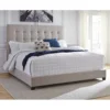 B130-581-10X8-CROP Nuvo Queen Upholstered Bed with Square Button Tufting