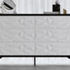 Vortice Accent Chest - Black/White
